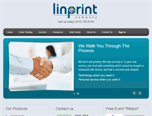 Tablet Screenshot of linprint.com